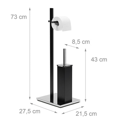 Toilettengarnitur mattschwarz
