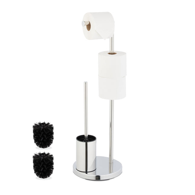 Toilet set with paper holder