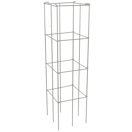 Tomato Cages, 10-Pack, 46 in Square PVC-Coated Steel