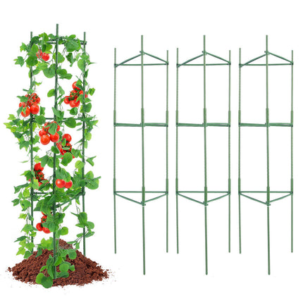 Tomato Cages 6-Pack, 48-Inch Stackable Plant Supports