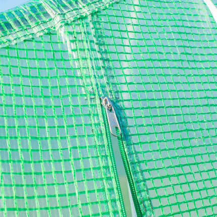 Serre à tomates à châssis froid avec toit à pignon, serre en aluminium, verte, 600 x 300 x 200 cm