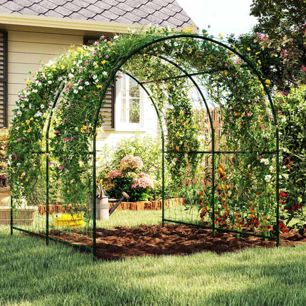 Tomaten-Rankbogen, Stahl, 216 cm, Dunkelgrün