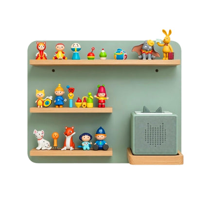 Toniebox Wall Shelf with Magnetic Strips, Holds 27 Figures