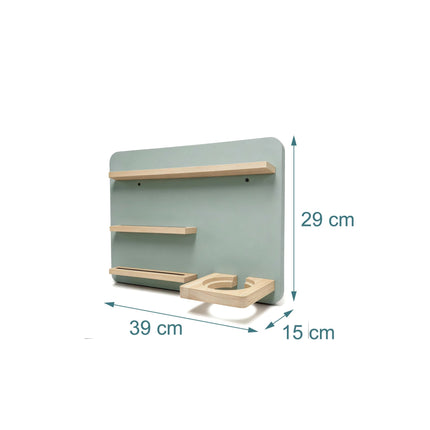 Toniebox Wall Shelf with Magnetic Strips, Holds 27 Figures