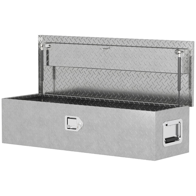 Werkzeugkoffer aus Aluminium mit Schloss und seitlichem Griff, 99 x 33 x 25,5 cm