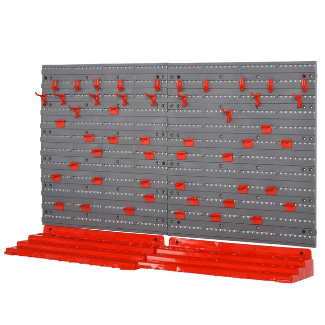 Werkzeughalter für die Werkstatt, grau/rot, 95.5X23X53.5 cm