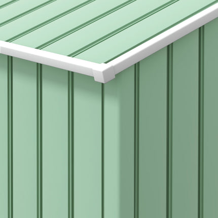 Steel garden tool shed, weatherproof, sliding doors, 213x130x185 cm