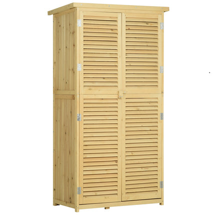 Geräteschuppen aus Holz mit Asphaltdach, 4 Fächer