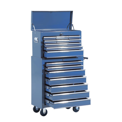 Tool Cart Workshop Unit with Tool Box - Blue
