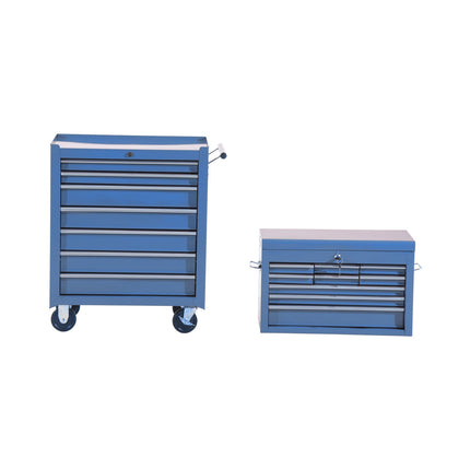 Tool Cart Workshop Unit with Tool Box - Blue