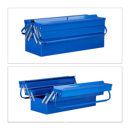 Werkzeugkasten leer blau