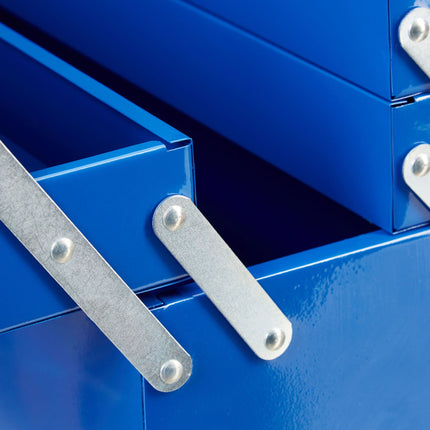 Werkzeugkasten leer blau