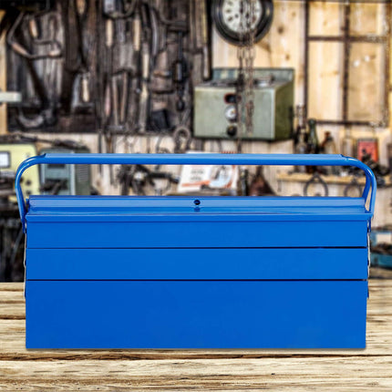 Werkzeugkasten leer blau