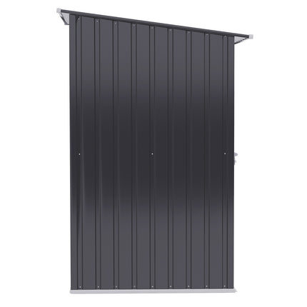 Abri de jardin à outils 1 x 1 m abri de jardin en métal abri de jardin à outils 0,92 m² acier galvanisé gris foncé