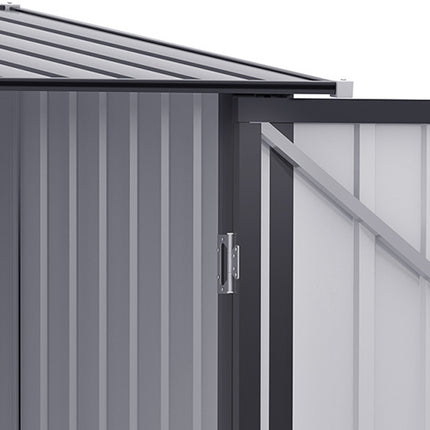 Abri de jardin à outils 1 x 1 m abri de jardin en métal abri de jardin à outils 0,92 m² acier galvanisé gris foncé