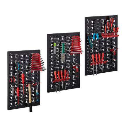 Tool wall 3-part with accessories