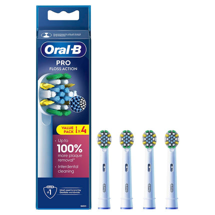 Zahnbürstenköpfe, Floss Action, 4er-Pack
