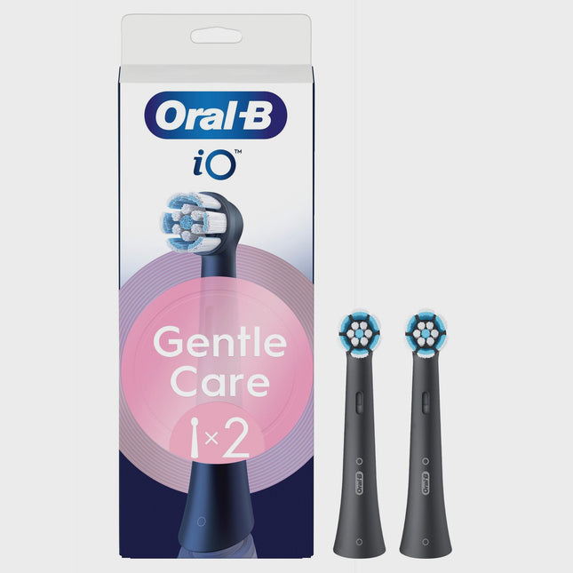Toothbrush Heads, Gentle Care, Black, 2-Pack