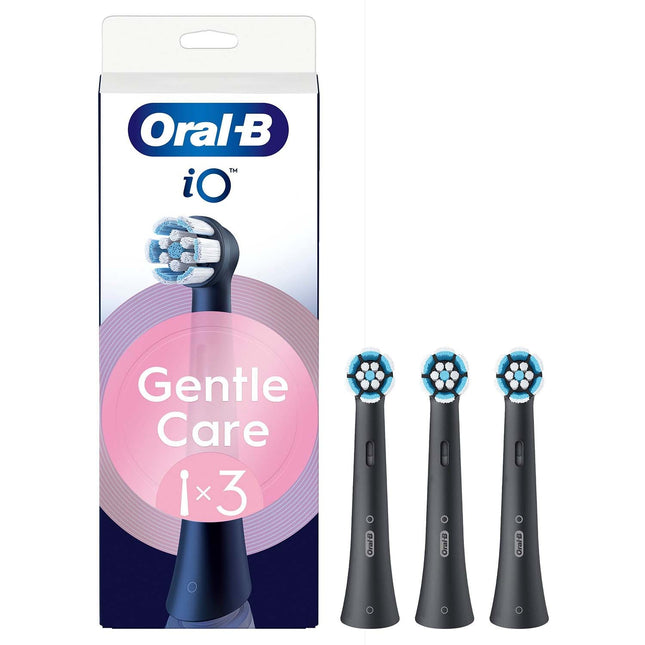 Zahnbürstenköpfe, Sanfte Pflege, Schwarz, 3er-Pack