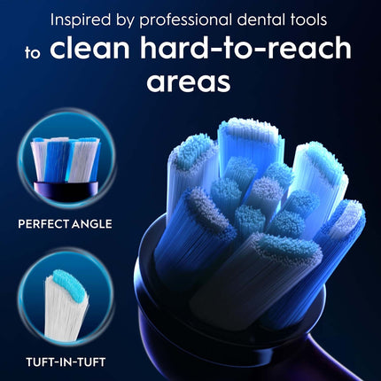 Hlavice zubního kartáčku, Ultimate Clean černá, 6 ks