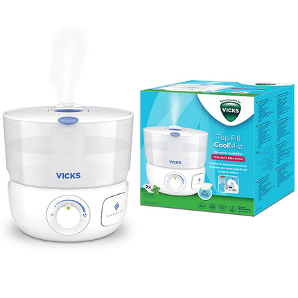 Humidificateur ultrasonique à remplissage par le haut avec 2 coussinets chauffants parfumés VUL585E4