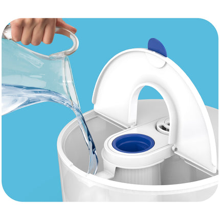 Humidificateur ultrasonique à remplissage par le haut avec 2 coussinets chauffants parfumés VUL585E4