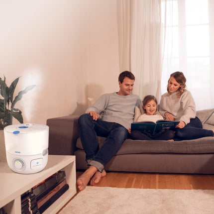 Humidificateur ultrasonique à remplissage par le haut avec 2 coussinets chauffants parfumés VUL585E4