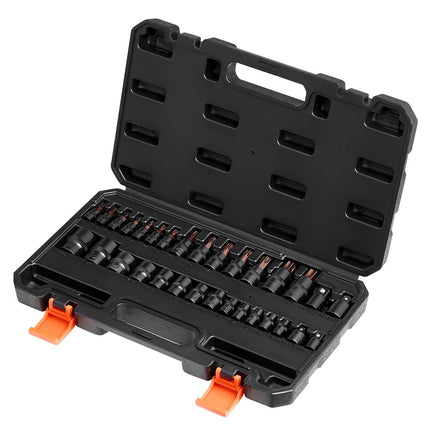 Torx Bit and E-Torx Socket Set, 31-Piece T8–T70 E4–E24