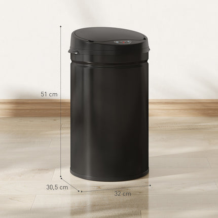 Berührungsloser 30L Edelstahl-Sensor-Mülleimer, Soft-Close