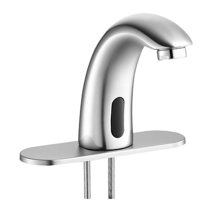 Touchless Bathroom Sink Faucet, Motion Sensor, Brushed Nickel