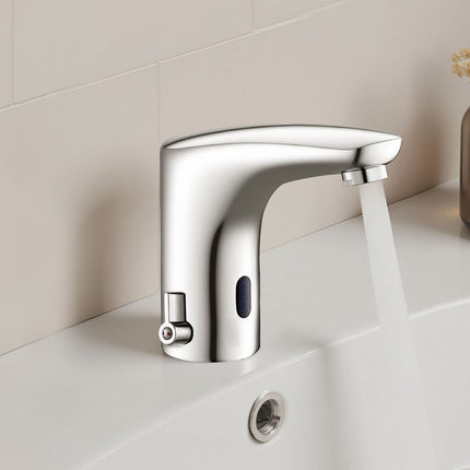 Touchless Bathroom Sink Faucet – Motion Sensor Hot Cold Mixer