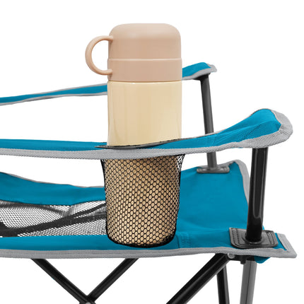 Tourist Chair, Foldable, Blue-Gray, Lightweight