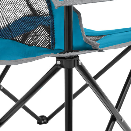 Tourist Chair, Foldable, Blue-Gray, Lightweight