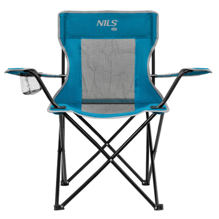 Tourist Chair, Foldable, Blue-Gray, Lightweight