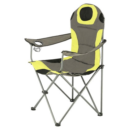 Campingstuhl, Grau-Limette, Faltbar, Leicht