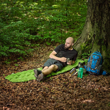 Touristenmatte, Grün – Kompakt, leicht, strapazierfähig