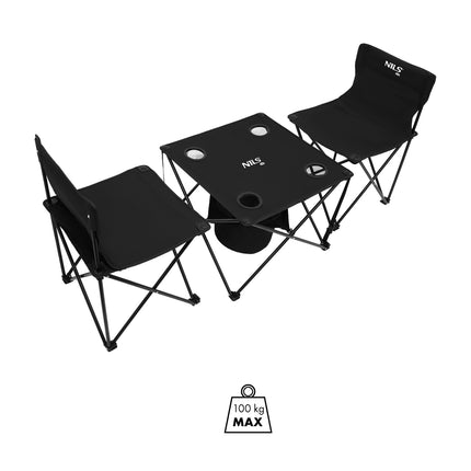 Tourist Table and Chairs Set, Compact and Portable
