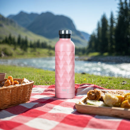 Turistická láhev na vodu, 750ml, růžová