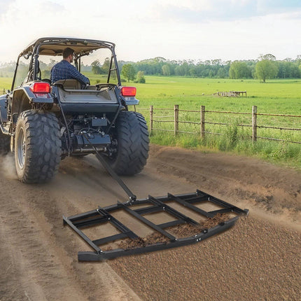 Tow-Behind Drag Harrow, 84-Inch Q235 Steel, Pin Hitch