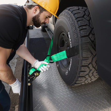 Tow Dolly Tire Tie-Down Straps, 2in x 120in, 4-Pack