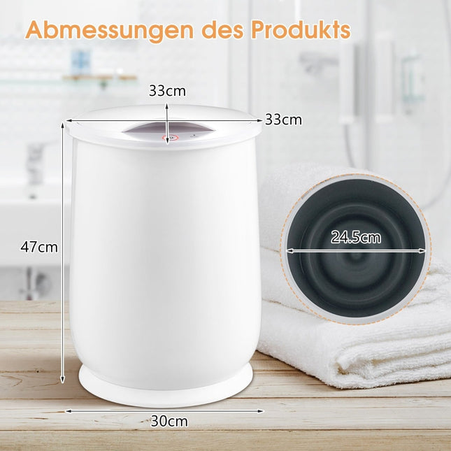 Towel Warmer Bucket, 21L Capacity, Adjustable Timer