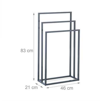 Porte-serviettes 3 barres anthracite