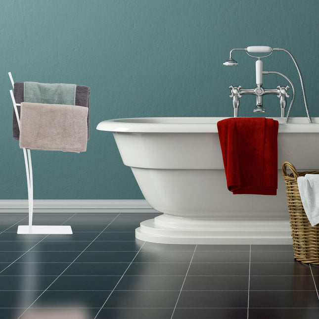 Towel hanger White Two-armed