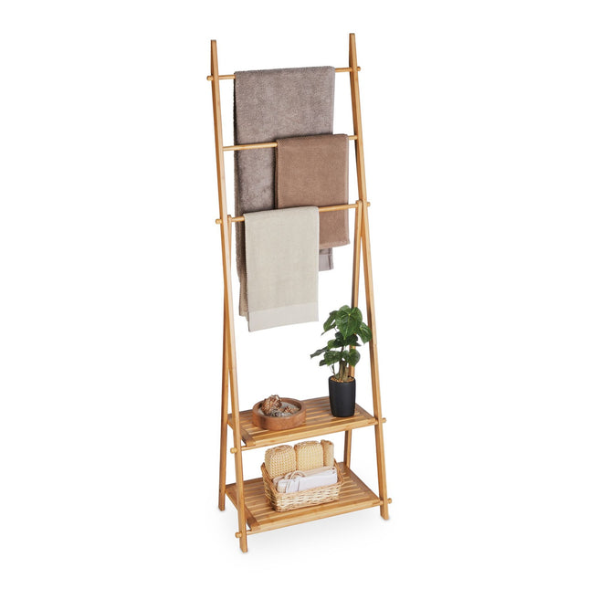 Towel hanger bamboo 3 bars