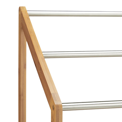 Porte-serviettes en bambou 3 barres