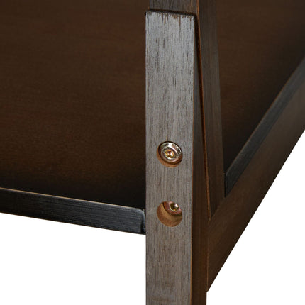 Porte-serviettes en bambou marron foncé