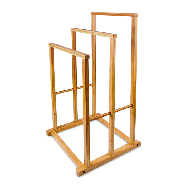 Towel hanger bamboo three bars