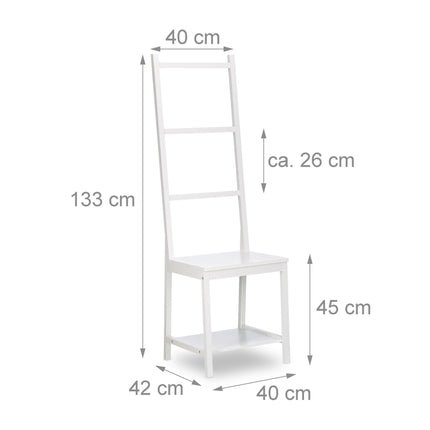 Porte-serviettes en bambou blanc
