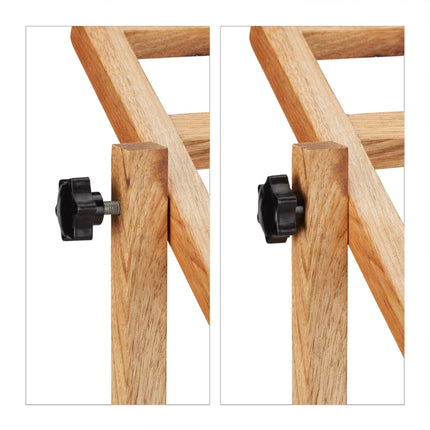 Porte-serviettes sur pied en noyer