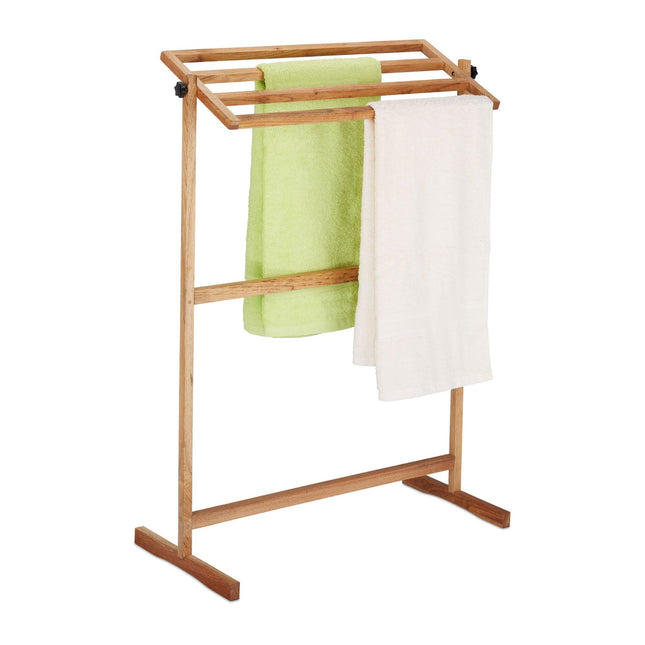 Towel hanger standing walnut